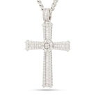 Celtic Cross Necklace  in  White Gold / 2.7" Mens Necklaces