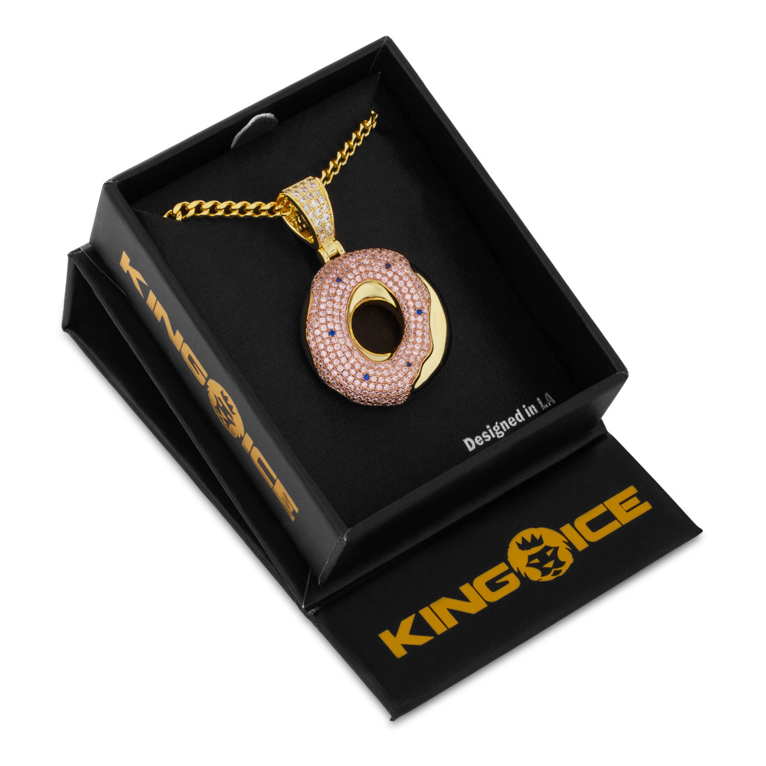 14K Gold / 1.5" Donut Necklace