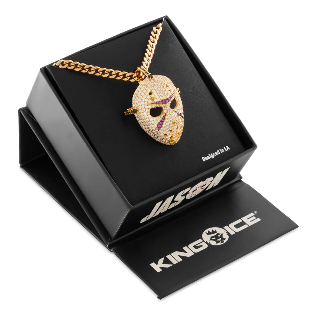 Friday the 13th x King Ice - Jason's Mask Necklace  in  by King Ice