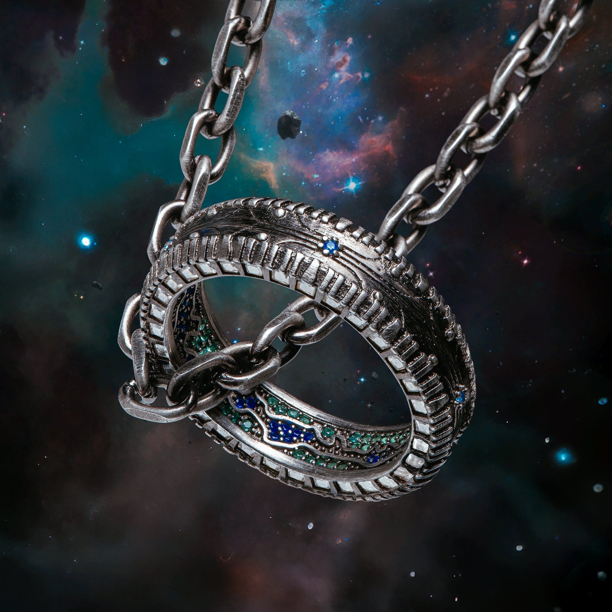 Halo x King Ice - Halo Necklace  in  1.2" by King Ice