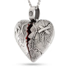 Heart of Steel Necklace  in  2.2" by King Ice