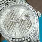 Iced Melrose Automatic Watch: Silver Case / Frost Dial  in  by King Ice
