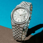 Iced Melrose Automatic Watch: Silver Case / Frost Dial  in  by King Ice