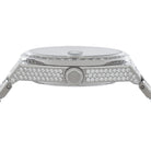 Iced Melrose Watch: Silver Case / White Dial  in  by King Ice