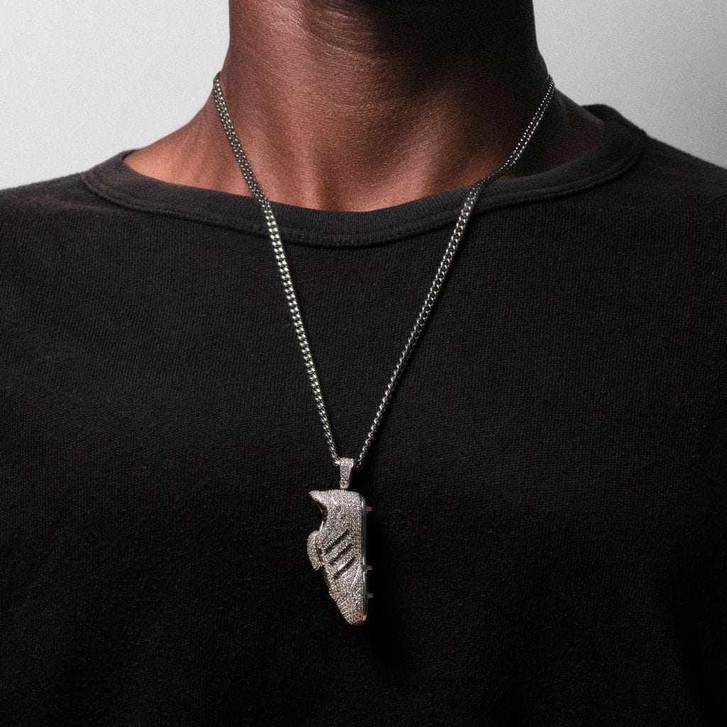 Iced Striker Cleat Necklace  in  by King Ice