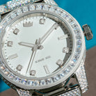Iced Sunset Automatic Watch: Silver Case / Frost Dial  in  by King Ice