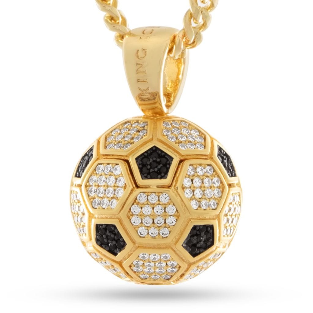 Iced World Match Ball Necklace  in  by King Ice