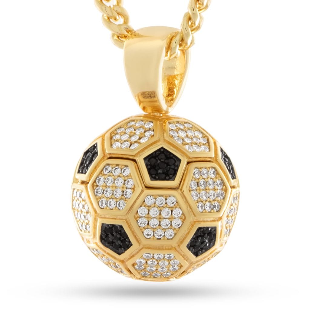 Iced World Match Ball Necklace  in  by King Ice