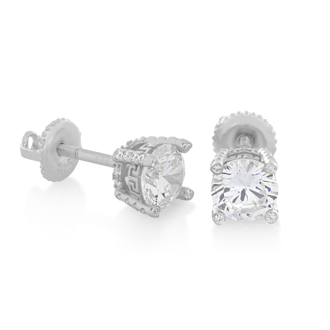 Diamond Hoop Earrings 14K Gold 1 Carat Diamond Huggie Earrings