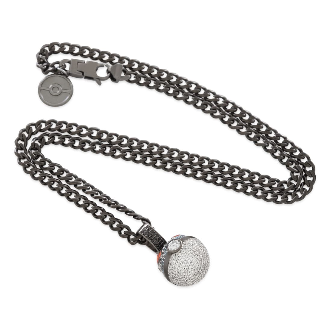 King Ice | Pokémon - Great Ball Necklace  in  Black Gold / 1.1" by King Ice