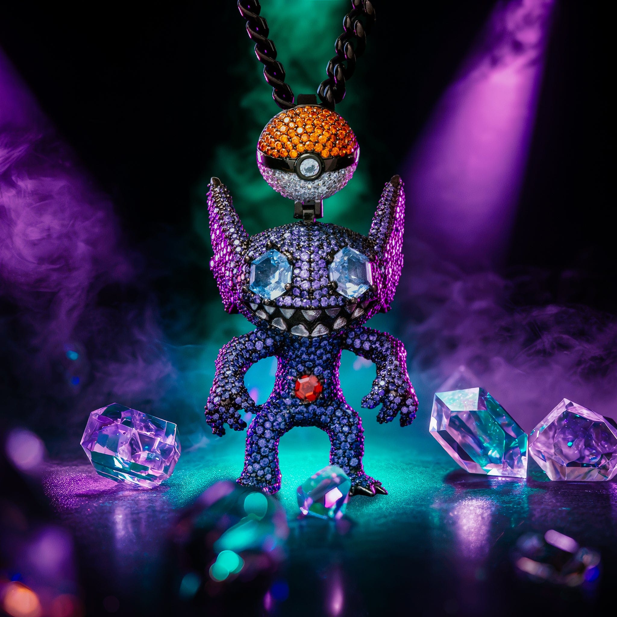 King Ice | Pokémon - Sableye Necklace  in  2.3" by King Ice