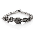 Liquid Death x King Ice - 8mm Skull Bracelet  in  White Gold / 8" by King Ice