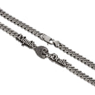 Liquid Death x King Ice - 8mm Skull Chain  in  White Gold / 20" by King Ice
