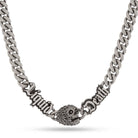 Liquid Death x King Ice - 8mm Skull Chain  in  White Gold / 20" by King Ice