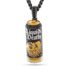 Liquid Death x King Ice - Iced Sparkling Water Can Necklace  in  Black Gold / 2.6" by King Ice