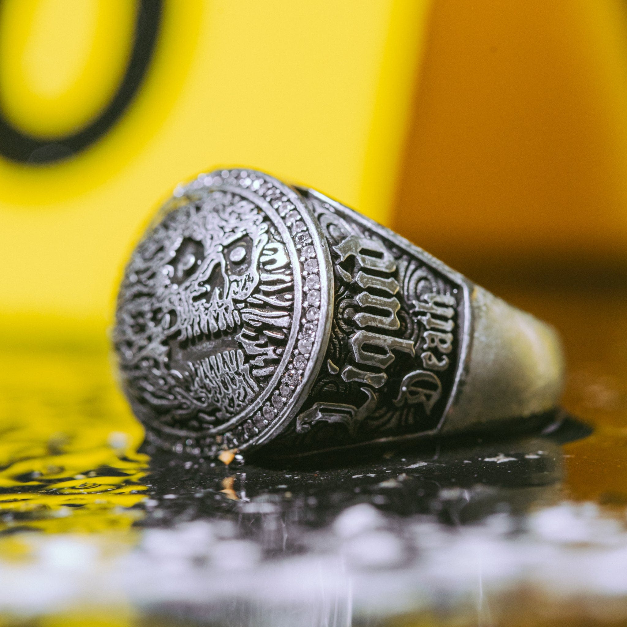 Skull Ring | Liquid Death Jewelry | King Ice