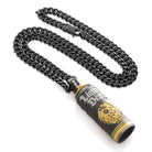 Liquid Death x King Ice - Sparkling Water Can Necklace  in  Black Gold / 1.5" by King Ice