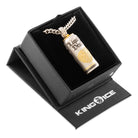 Liquid Death x King Ice - Still Water Can Necklace  in  White Gold / 2.6" by King Ice