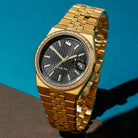 Melrose Automatic Watch: Gold Case / Noir Dial  in  by King Ice