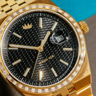 Melrose Automatic Watch: Gold Case / Noir Dial  in  by King Ice