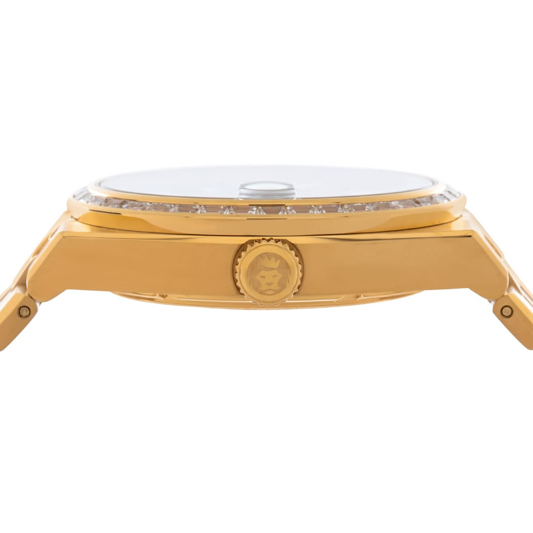 Melrose Automatic Watch: Gold Case / Powder Blue Dial  in  by King Ice