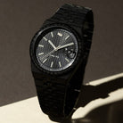 Melrose Automatic Watch: Noir Case / Noir Dial  in  by King Ice