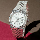 Melrose Automatic Watch: Silver Case / Frost Dial  in  by King Ice