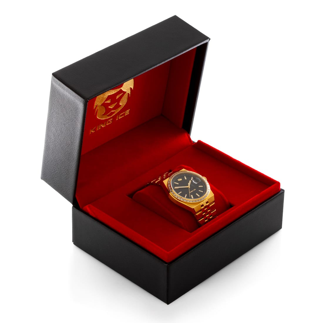Melrose Watch: Gold Case / Black Dial  in  by King Ice