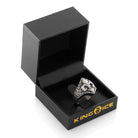 Moto Fleur De Lis Ring  in  by King Ice