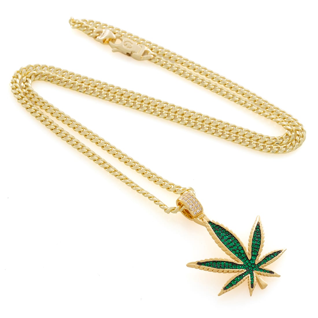 NEW CANNABIS NECKLACE  in  by King Ice