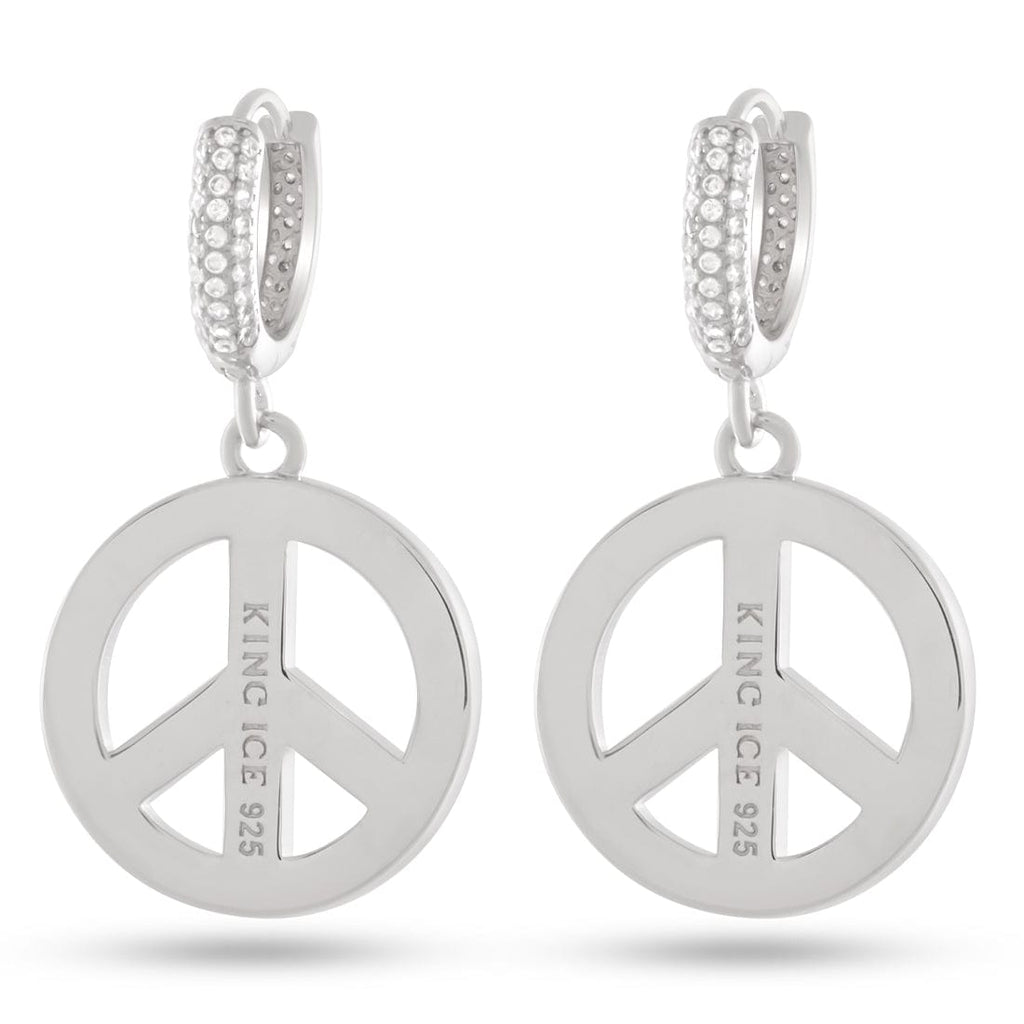 Peace and Love Earrings  in  Mens