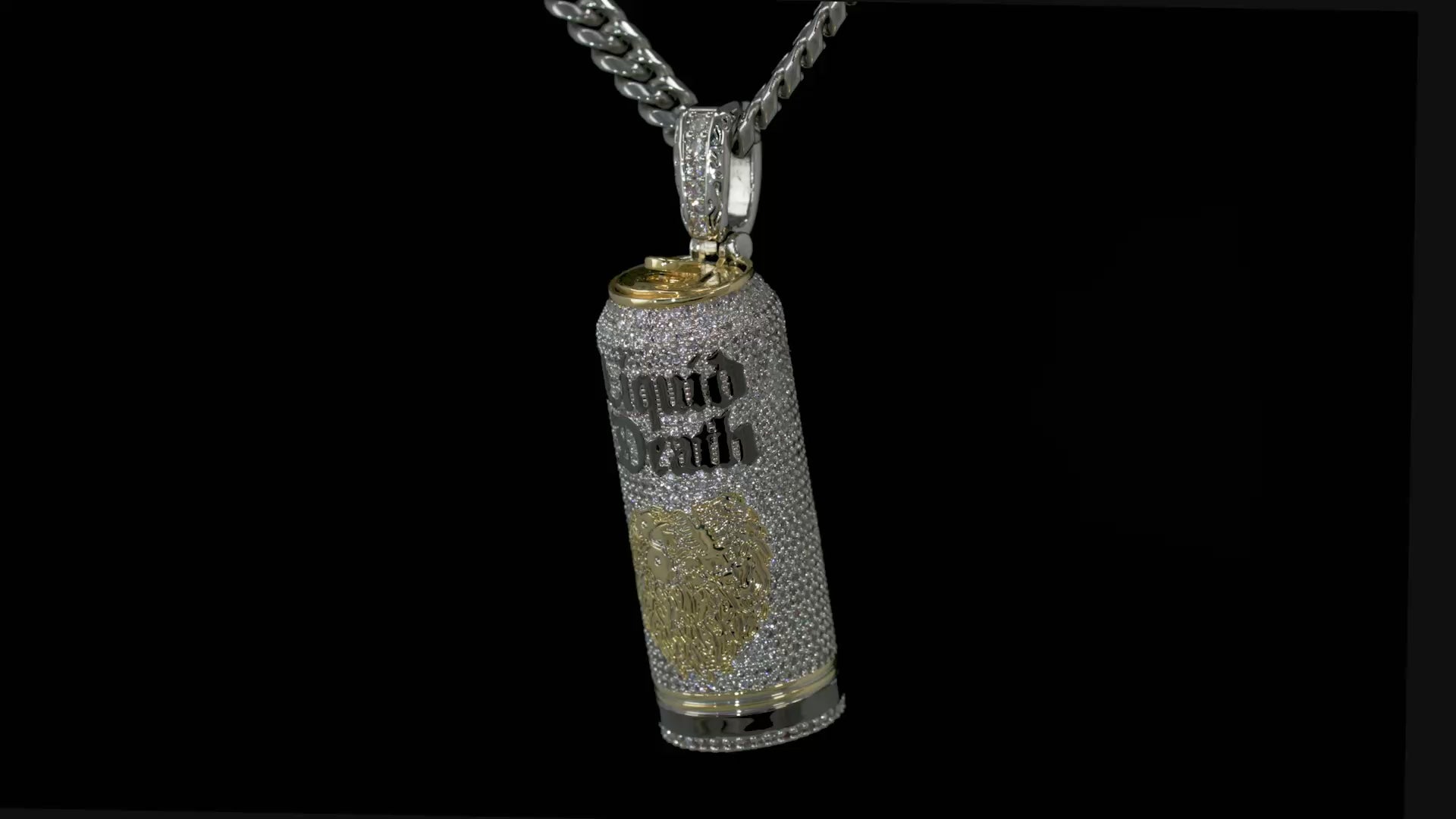 Iced Still Water Can Necklace | Liquid Death Jewelry – King Ice