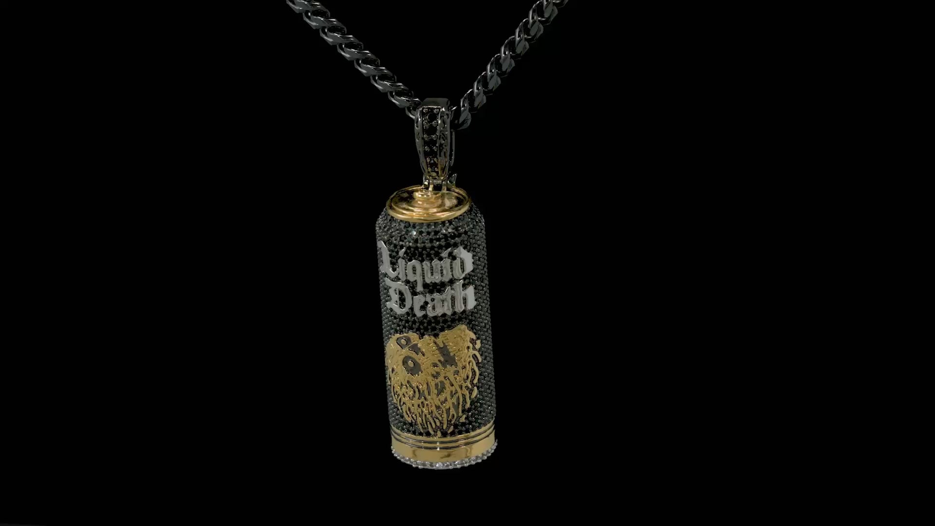 Iced Sparkling Water Can Necklace | Liquid Death Jewelry – King Ice