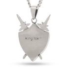 Rebel Arms Shield Necklace  in  1.7" by King Ice