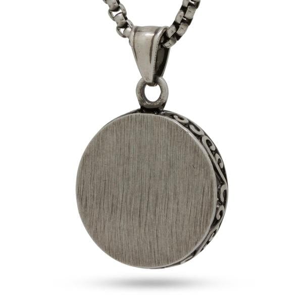 Solar Symbol Necklace  in  26" / Stainless Steel Mens Chains