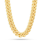 Solid Gold 16mm Miami Cuban Link Chain  in  Solid Gold / 14K Gold / 20" Mens Chains