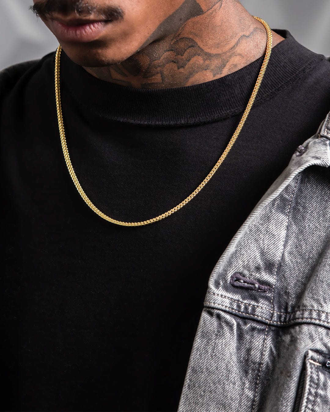 Solid gold franco chain deals