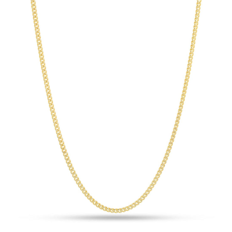 Solid Gold 3mm Miami Cuban Link Chain | Hip Hop Jewelry – King Ice