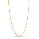 Solid Gold 3mm Rope Chain  in  Solid Gold / 14K Gold / 18" Mens Chains
