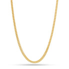 Solid Gold 4mm Franco Chain  in  14K Gold / 20" Mens Chains