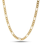 Solid Gold 5mm Figaro Chain  in  Solid Gold / 14K Gold / 20" Mens Chains