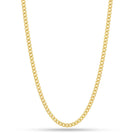 Solid Gold 5mm Miami Cuban Link Chain  in  Solid Gold / 14K Gold / 18" Mens Chains