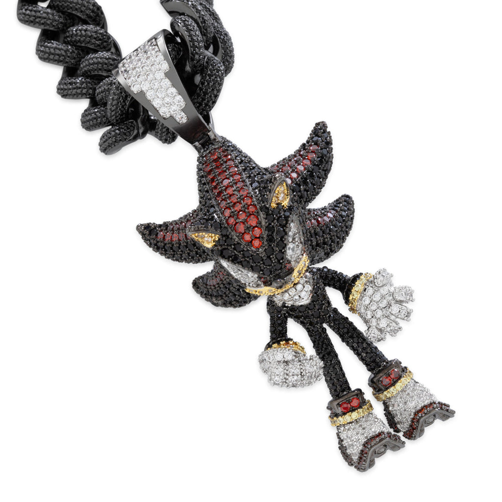 Black Gold / 4.4" Sonic the Hedgehog x King Ice - LE XL Fast Shadow Necklace
