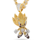 Sonic the Hedgehog x King Ice - LE XL Fast Super Sonic Necklace  in  14K Gold / 4.4" by King Ice