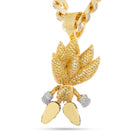 Sonic the Hedgehog x King Ice - LE XL Fast Super Sonic Necklace  in  14K Gold / 4.4" by King Ice