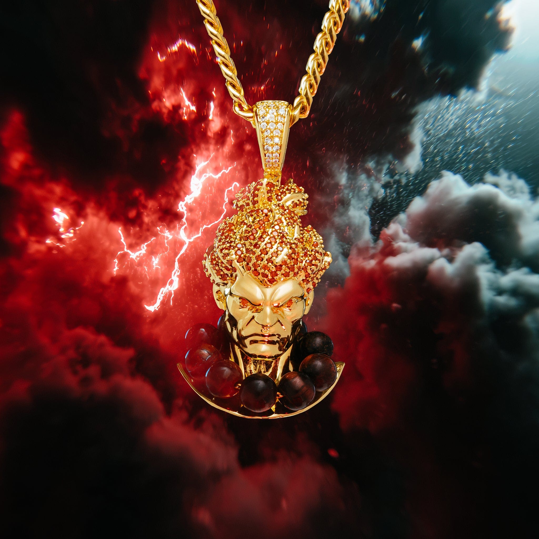 Akuma Necklace | Street Fighter Jewelry | King Ice