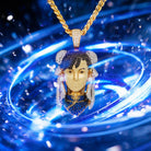 Street Fighter x King Ice - Chun-Li Necklace  in  1" by King Ice