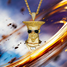 Street Fighter x King Ice - Guile Necklace  in  1" by King Ice