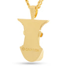 Street Fighter x King Ice - Guile Necklace  in  2.1" by King Ice