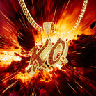 Street Fighter x King Ice - K.O. Necklace  in  1" by King Ice